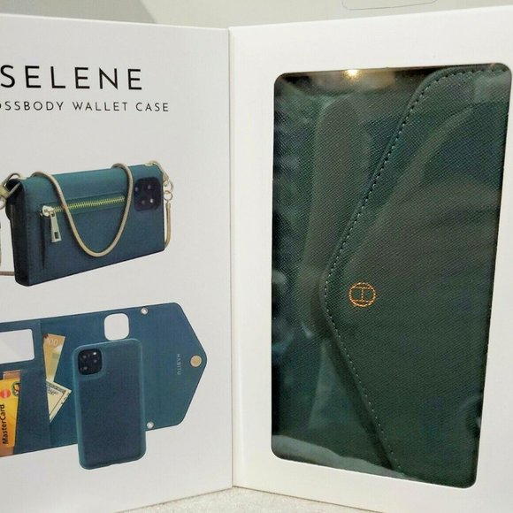 Crossbody Wallet Case iPhone 11 / XR Cell Phone Case Wallet Purse Green - Picture 5 of 5